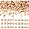 FASHEWELRY 250 perline in legno con lettere dell'alfabeto stampate, cubiche, 10 mm, distanziatori sfusi quadrati per portachiavi, bracciali, collane e gioielli