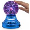 MIJOMA Lampada a sfera al plasma - reagisce al tocco e al suono - Funzionamento a batteria con celle AAA intercambiabili - Luce decorativa per scrivania e scaffale