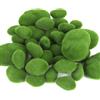 JSMTKJ Mousse Vertes 30 Pezzi Muschio Artificiale, Palline di schiuma verdi Taglia Artificiale Moss Rocks Stones per Giardini Fatati e Artigianato