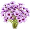 CENCERY 10 Pezzi Margherite Artificiali Viola, Mazzo di Fiori Finti per Decorazioni Casa, Fai da te e Feste