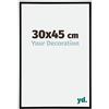 yd. Your Decoration - Cornice 30x45 cm - Cornice Decorativa Parete in Alluminio con Vetro in acryl - Antiriflesso - Ottima Qualità - Nero Opaco - Kent