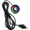 mophrati Anello luminoso a LED sommergibile per fontana, laghetto, giardino, acquario, luci a LED circolari con foro per fontana subacquea, Multicolore 12led