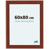 yd. Your Decoration - Cornice 60x80 cm - Ciliegie - Decorativa Parete in Legno con Vetro in acryl - Antiriflesso - 60x80 Cornice - Como