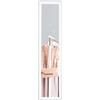 HOMCOM Specchio da Terra con Luci LED Regolabili, 3 Colori, 40x160 cm Specchio da Parete e Autoportante a Figura Intera in Vetro Temperato e MDF con Funzione Memory, per Soggiorno, Bianco