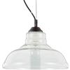 IDEAL LUX BISTRO SP1 PLATE TRASP. - LAMPADA DA SOFFITTO A SOSPENSIONE 1 LUCE