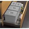 ENERJARY Pattumiera per base cestone 90 cm sottolavello cucina - 4 secchi H. 25 raccolta differenziata cassettone - 906