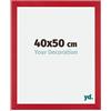yd. Your Decoration - Cornice 40x50 cm - Rosso - Decorativa Parete in Legno con Vetro in acryl - Antiriflesso - 40x50 Cornice - Mura