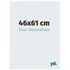 yd. Your Decoration - Cornice 46x61 cm - Bianco Lucente - Cornice Decorativa Parete in Plastica con Vetro in acryl - Antiriflesso - 46x61 Cornice - Evry