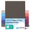 etérea Himmlische Qualität etérea Jersey Topper lenzuolo con angoli 180x200-200x200 cm Marrone Epaisseur 5-10 cm - 100% Cotone - Oekotex materasso Letto copripiumino - lenzuola 180x200cm - 200x200cm Marrone