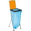Vileda GIMI Müllsackständer, Portasacco/Rifiuti Nature 1 Unisex Adulto, Gelb/Orange/Grün, 37.5 x 4 x 89.5 cm