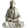 Obelunrp Gesù Statua, 6 pollici in resina Gesù meditate Figurine, decorazioni religiose decorative desktop decorazioni per la mensola del desktop per la casa