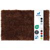 Floordirekt Tappeto da Bagno Sky, Morbido e Denso, Antiscivolo e ad Asciugatura Rapida, Adatto per Riscaldamento a Pavimento, Rettangolare e Rotondo (70 x 120 cm, Marrone)