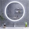 HySail Specchio Bagno con Luce LED, Specchio in Argento HD 5 mm, 3 Temperature di Colore e Luminosità Regolabile, Specchio LED da Parete con Interruttore Touch