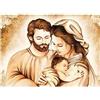 YSCOLOR Diamond Painting Kit Fai Da Te Per Pittura Diamante 5D Gesù Pittura Sacra Famiglia Con Trapano Completo Diamante Rotondo Arte Per Principianti Decorazione Da Parete Regalo Z2417 30x40cm