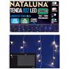 PERAGASHOP Tenda PROLUNGABILE con 192 LED Bianco Caldo da Esterno Luce Flash 3X1 MT LUCI Natale