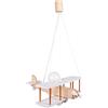 Bambi ItalPol Produkt Lampada in legno da soffitto, lampadario a sospensione Aereo 45cm x 42cm per cameretta bimbo.