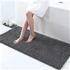 IlGruppone Tappeto da Bagno Microfibra Super Soffice Lavabile in Lavatrice Antiscivolo Assorbente Lavaggio Rapido Super Morbido Bagno Doccia Camera Letto - Stone - 60x120 cm