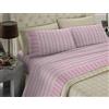 BANZAII TEXTILE INNOVATOR ONLINE Banzaii Set Completo Lenzuolo di Percalle Altissima qualità 600 Fili Piazza e Mezza (per Materasso 110/120 cm, Altezza Fino a 35 cm) Amanda Rosa
