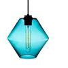 WJFMZS Lampadario a soffitto Lampadario a sospensione in vetro colorato nordico Lanterna fai-da-te Finitura in cristallo E27 Paralume a sospensione Edison trasparente Decorare per soggiorno Sala da pr