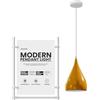LEDSone Modern Industrial Teardrop Hanging Ceiling Light Pendant Lamp, Eyeball Design Modern Light Shades E27 UK Lamp Fixture (Giallo)