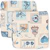 PARAMAISON Cuscini Coprisedia Shabby Chic Cuore, Set da 2 pezzi, Imbottito, con Fascia Elastica, Sfoderabile, 40x40 cm, Vari Colori