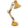 Millelucciole Lampada da scrivania led E27 braccio snodabile orientabile luce da tavolo base con morsetto incluso (Giallo)