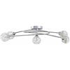vidaXL Lampada da Soffitto con Paralumi in Rete per 5 Luci LED G9