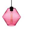 WJFMZS Lampadario a soffitto Lampadario a sospensione in vetro colorato nordico Lanterna fai-da-te Finitura in cristallo E27 Paralume a sospensione Edison trasparente Decorare per soggiorno Sala da pr