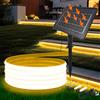 KISUFU 24V Solar Neon Light outdoor LED Strips, IP68 impermeabile 320 LEDs/m strisce LED con 1200mah 8 modalità solare con inserto di terra luce per casa giardino matrimonio festa di Natale.