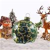 Ycxydr Palla gonfiabile di Natale decorazione 60 cm gigante palle di Natale decorazione esterna grande palle di Natale ornamenti per festa di nozze, decorazione domestica cortile prato giardino(D)