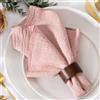 MLMW Set di 6 tovaglioli di stoffa in lino rosa, lavabili, 41 x 41 cm, per feste di nozze, baby shower, compleanni, sesso rivelatore di genere