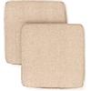 PARAMAISON Cuscini Coprisedia Shabby Chic Melange, Set da 2 pezzi, Imbottito, con Fascia Elastica, Sfoderabile, 40x40 cm, Vari Colori