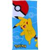 CARTOON Telo mare Pikachu asciugamano in microfibra di poliestere per bambini 245 gsm dimensione 70 x 140 cm spiaggia piscina