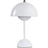 HSKJTT Lampada da Vaso A LED da 1500 mAh, Lampada da Tavolo A Fungo Lampada da Notte Ricaricabile Tramite USB Dimmerabile Touch Wireless con Lampada Notturna A Fungo A 3 Luminosità,White