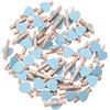 TOYANDONA Mollette Legno Piccole Con Cuore Azzurro 50 Pezzi Mini Clip Per Foto Carta E Decorazioni Festa Casa E Cucina