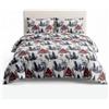 INTRECCI Set di Elegante Copripiumino in Cotone Sacco + Federa/Federe, Parure Sacco Piumone Biancheria Letto più Misure (Set Piazza e Mezza Sacco + 1 Federa, Casette)
