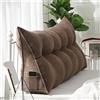 WNRLL Cuscino di Supporto per Testiera del Letto,Cuscino per Schiena per Divano Lettura, Schienale Velluto Rimovibile Triangolare Cuscino Tatami,19,80x50x20cm/30x20x8in