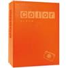 Instant Project Album Fotografico a Tasche per 100 Foto 15x23 15x20 con Copertina Rigida Colorata Pastello - Album Portafoto Salvaspazio - vari Colori a Scelta (Arancio)
