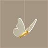 LIGKIN Lampada a Sospensione a LED 6W Farfalla Creativa Lampadario da Soffitto Scandinavo Luce da Soffitto LED Acrilico Plafoniera 3000K-6500K Dimmerabile per Camera da Letto Soggiorno