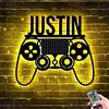 TATLETATLE Personalizzato Gamer Metal Sign Wall Art Lamp Gioco LED Neon Sign Night Lights Nome personalizzato Home Decor Gamer Sign per Teen Boys Game Room Decor (Stile 7)