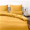 Blumtal Copripiumino Una Piazza e Mezza 200x220 e Federe 50x80 - Set di Lenzuola in microfibra extra morbida certificata Oeko-Tex, Set Copripiumino con 2 Federe - 3 pezzi - Giallo
