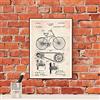Nacnic Stampa artistica vintage. Rappresentazione progettodi bici d'epoca, brevetto, mezzi di trasporto antichi. Stampe d'epoca invenzioni, brevetti.. Decorazioni domestiche o ufficio. di Alta Qualità