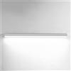 SWEMOPP Plafoniera moderna a LED Lampada da soffitto a montaggio superficiale a striscia lunga Plafoniera lineare bianca fredda per montaggio a incasso per corridoio Bagno Plafoniera dimmerabile per c