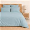 TRAMAS+ Set Copripiumino Singolo 150x220cm, 100% cotone, Copripiumino e 1 federa da letto 55x80cm, Certificata STANDARD 100 by OEKO-TEX - Blu Acqua