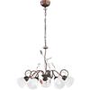 TRIO LIGHTING FOR YOU Trio Leuchten 110700528 Traditio a + + to e, Lampadario, Metallo, E14, antico ruggine, 70 x 70 x 150 cm