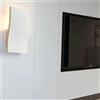 TEKHOME Applique da Parete in Gesso Bianco E14 Design Moderno Verniciabile per Interni GS-E86