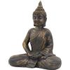 ECD Germany Statua di Buddha Seduto 50 cm Decorazione per Casa Statuetta Feng Shui Statuetta Decorativa in Poliresina Sculture a Forma di Buddha Scultura per Interni ed Esterni Statue