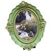 JISADER Cornice per Foto Portafoto Regalo Decorativo Ovale Retro Antico Vintage Cornice per Foto Galleria Fotografica Arte per Tavolo da Parete, 6 Pollici