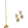 Apex Set Lavapavimenti Squizzo Classic Apex - Sistema con Spugna 25cm + 2 Ricambi Inclusi - Strizzatura a Leva, Struttura in Metallo, per Tutti i Pavimenti