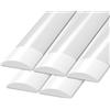 Ledvion - 5 pezzi, Plafoniera led soffitto, 120cm, ip20, 30W, 2400 Lumen, 4000K, Accoppiabile, Plafoniera Garage, Neon led, lampada da laboratorio, lampada da cantina
